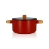 Faitout Ector Induction Aluminium Revêtu 24 Cm Rouge
