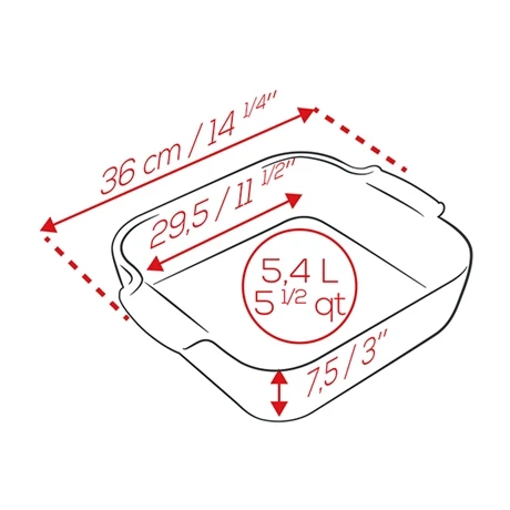 Peugeot Plat Four Carré Céramique Ardoise 36 Cm – Image 2