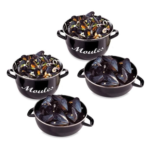 Lot De 2 Marmites à Moules 24 Cm